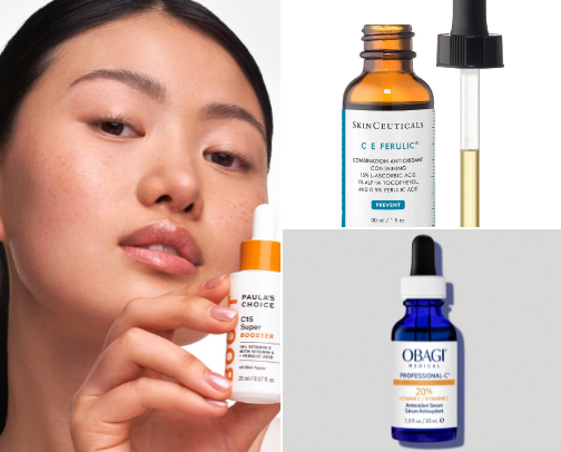 Top Vitamin C Serums for Brighter, Even-Toned Skin cover photo collage