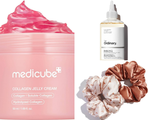 Cozy Glam Self-Care 🛍️🌸🩷 cover photo collage