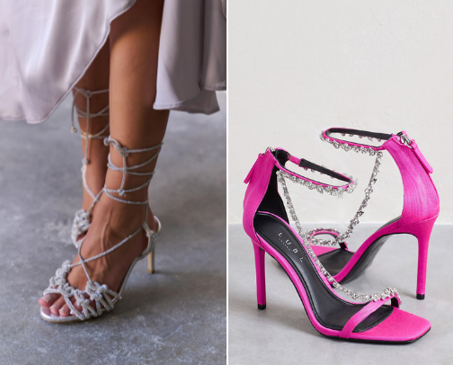 Sublime Strappy high heel sandals for Sirens cover photo collage