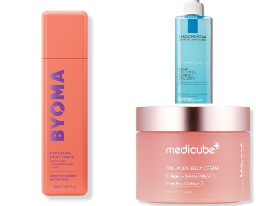 glowy dewy skin must haves cover photo collage