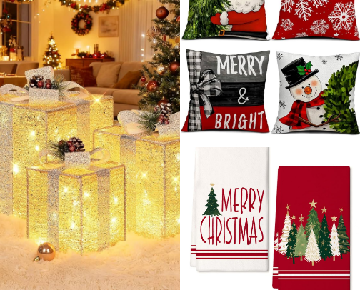 Christmas decor 🎅🏽🎄 cover photo collage
