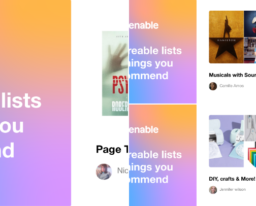 Other Lists I Like cover photo collage