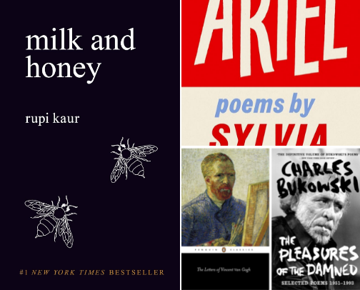 April Poetry Reading List cover photo collage