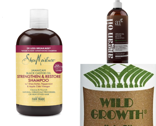 "Nature's Boost: Top Products for Healthy Hair Growth" cover photo collage