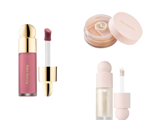 best products from Rare Beauty by Selena Gomez 🌸 cover photo collage
