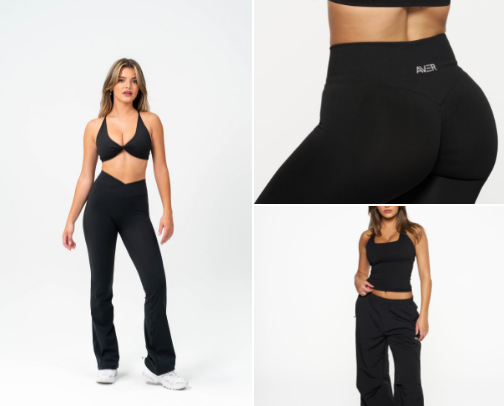 Activewear staples cover photo collage