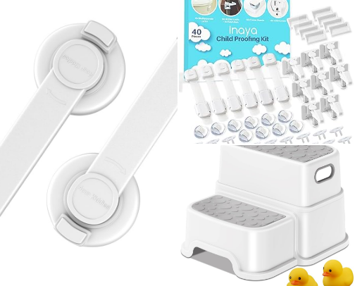 Babyproofing my home, items that actually work cover photo collage