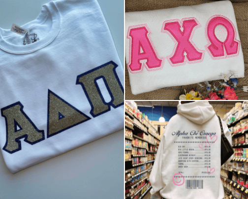 sorority merch cover photo collage