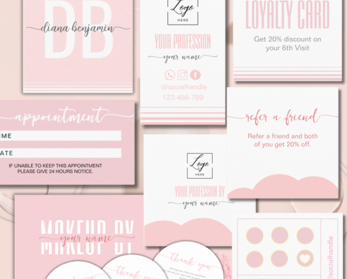 Editable Brand Stationery For Small Business cover photo collage