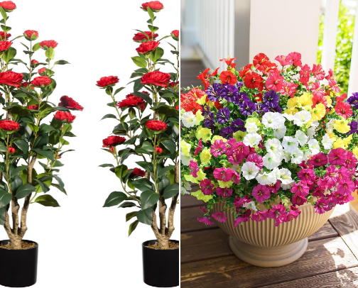My Favorite Artificial Flowers cover photo collage