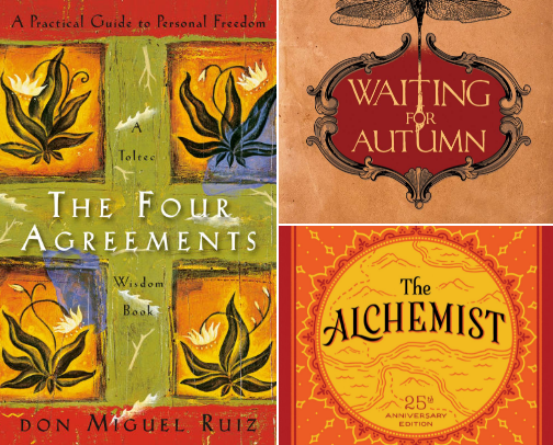 My favorite self-help book recs cover photo collage