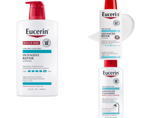 My Go-To for Very Dry Skin: Eucerin cover photo collage