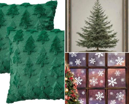 Cozy Christmas decor cover photo collage