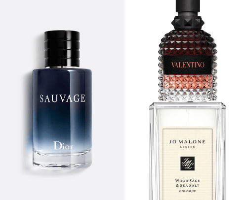 Favourite men perfumes cover photo collage