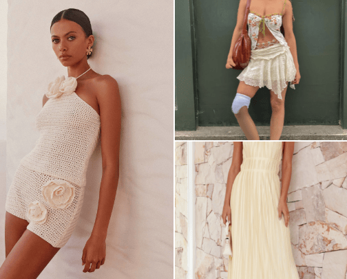 holiday + resort wear cover photo collage