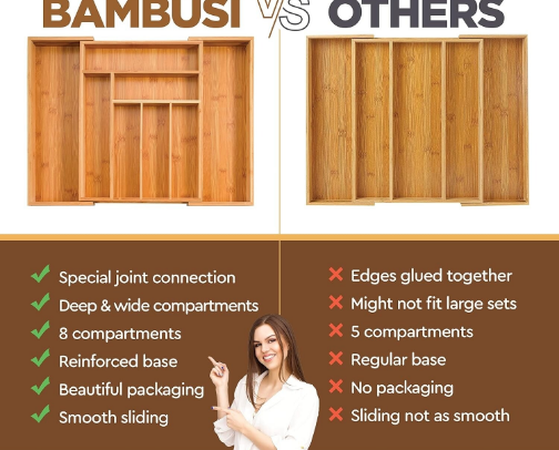 Expandable drawer organizer cover photo collage