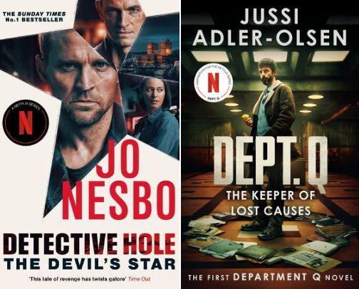 🖤 Nordic Noir 🖤 books that have been made into movies and TV shows cover photo collage