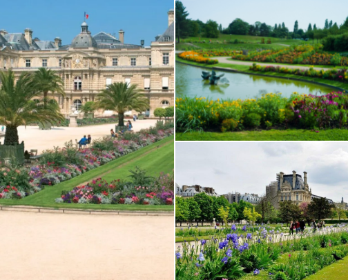 My favorite Paris parks - for a nature break or getaway while visiting cover photo collage
