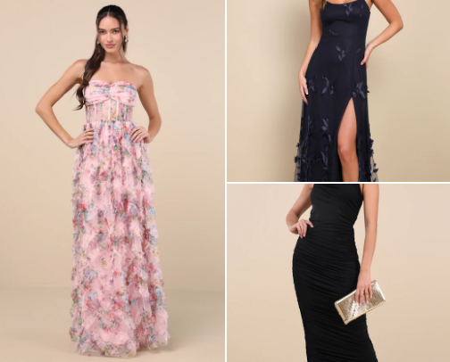Ideas for formal dresses cover photo collage