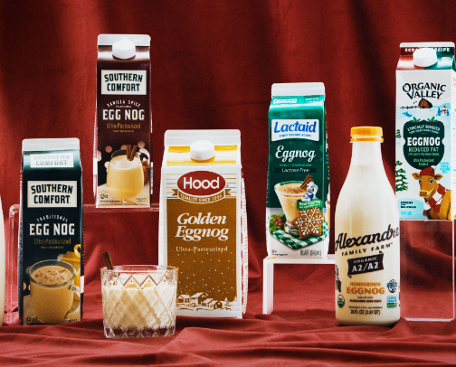 Egg nog cover photo collage