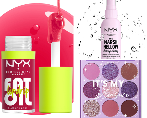 "Drugstore Makeup Holy Grails: Get the Look for Less!" cover photo collage