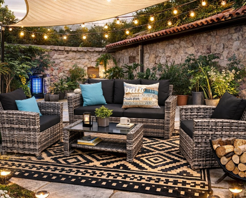 Cozy Backyard Finds That Make Your Patio Look Expensive cover photo collage