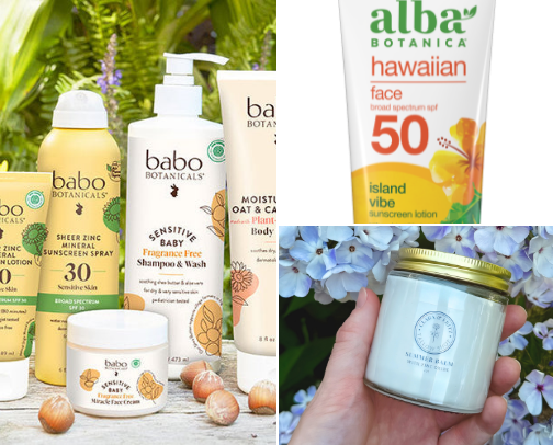 The very best non-toxic sun protection cover photo collage