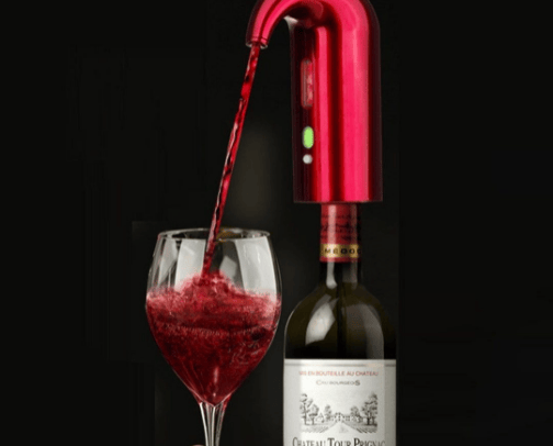 Electric wine pump cover photo collage