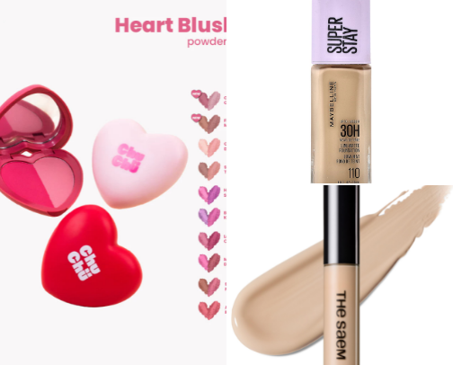 affordable make-up recos that are worth it (⁠◍⁠•⁠ᴗ⁠•⁠◍⁠)⁠✧⁠*⁠。 cover photo collage