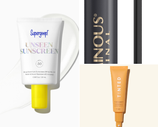 Beauty products for a Natural look cover photo collage