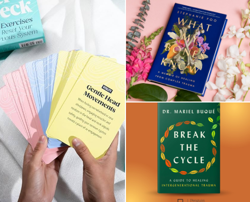 A therapist's bookshelf 📚 cover photo collage