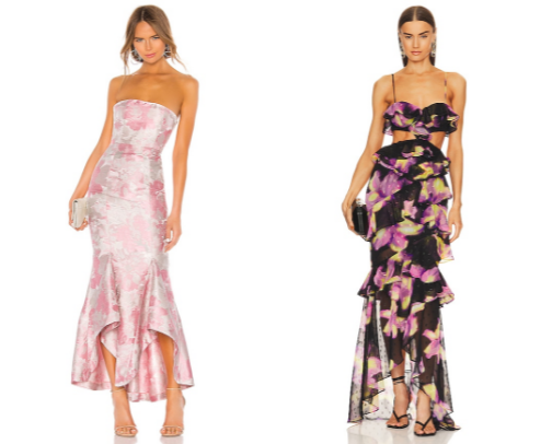 Revolve weeding guest dresses - Spring Summer floral cover photo collage