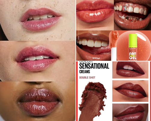 Dark red lip favorites 💋 cover photo collage