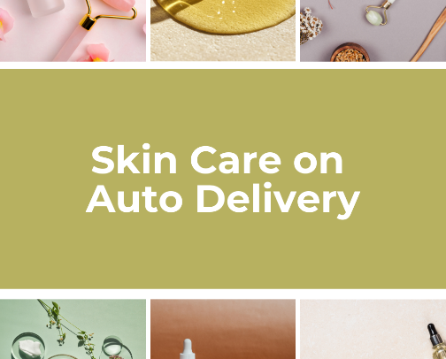 Skin Care on Auto Delivery cover photo collage