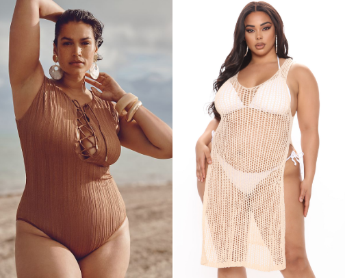 Giving Cute, Giving Confident - Plus Size Swimwear 👙 cover photo collage