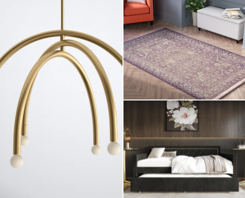 Bedroom & Living Room Furniture in my Airbnb! cover photo collage