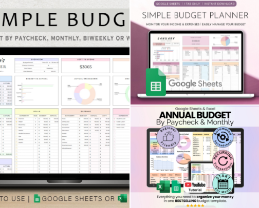Budgeting & Money-Saving Tools for Busy Moms cover photo collage