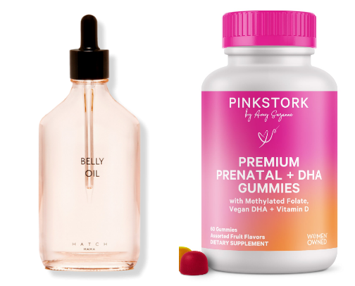 Stretch Mark Prevention: Pregnancy and Postpartum Essentials That Work 🤰🏼 cover photo collage