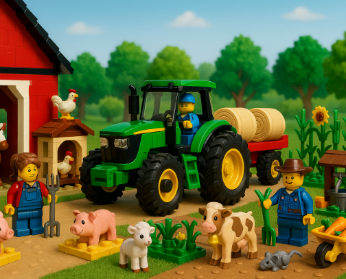 LEGO FARMING FRENZY cover photo collage