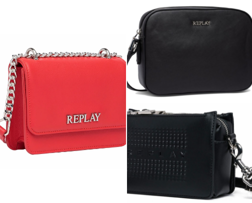 The Replay Women's Leather Crossbody Bag 👜✨ cover photo collage