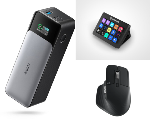 Tech and gadgets cover photo collage