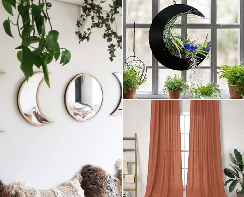 Dark Cottage + Boho Home Decor I Love cover photo collage