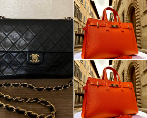 Branded Bags to Carry Confidence, Style & Luxury" cover photo collage