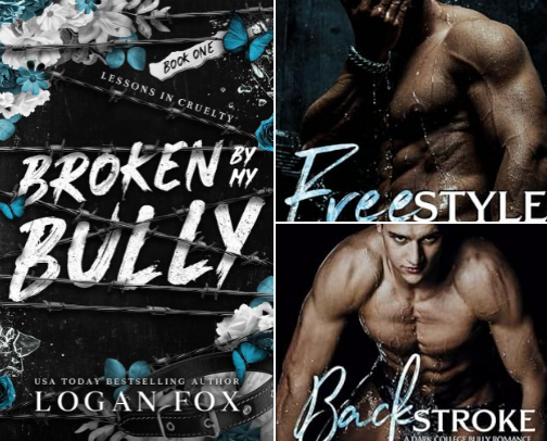 Get Free - Broken by my Bully: A Dark Why Choose MMF/MFM Romance (Lessons in Cruelty Dark Academia series Book 1) dark academia menage reads cover photo collage