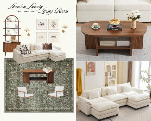 Cozy & Timeless Living Room Ideas cover photo collage