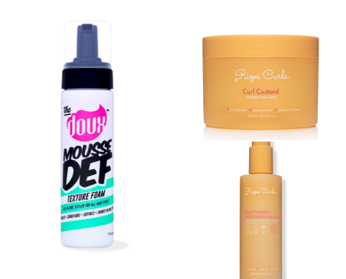 Curls on their best behavior ➰ cover photo collage