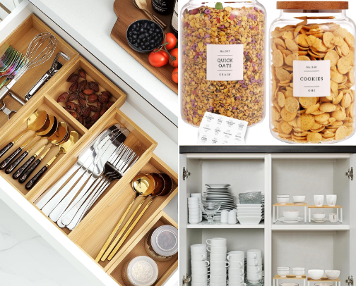 Aesthetic Kitchen Organization for Minimalists cover photo collage