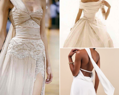 Elegant classy dresses cover photo collage