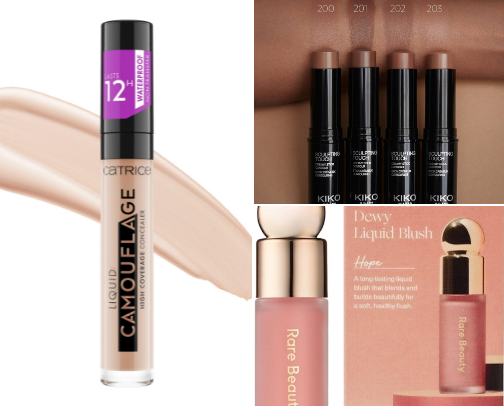 everyday make up and skin care cover photo collage
