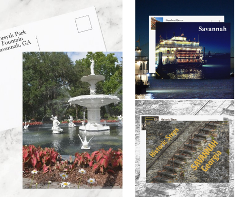 Tour Historic Savannah through Photographic Postcards cover photo collage